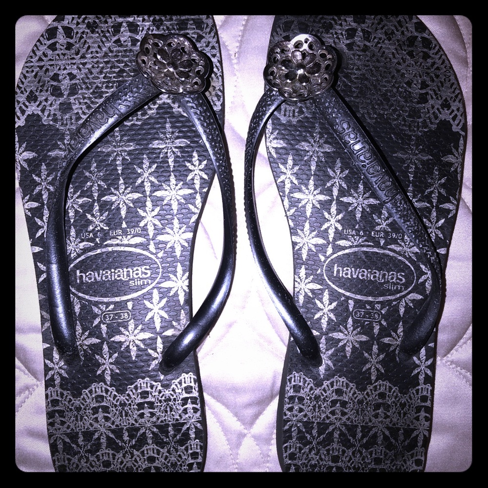 HAVAIANAS SLIM THONG SANDALS SIZE 6/37-38